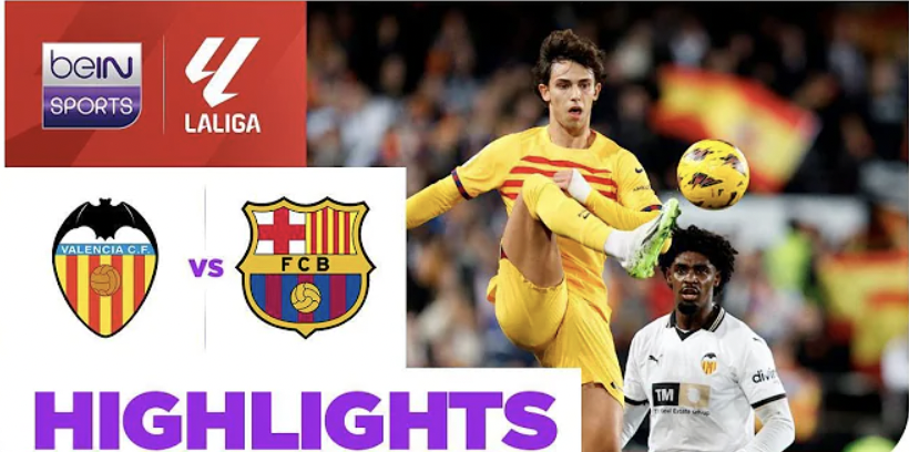 Valencia 1-1 Barcelona | LaLiga 23/24 Match Highlights